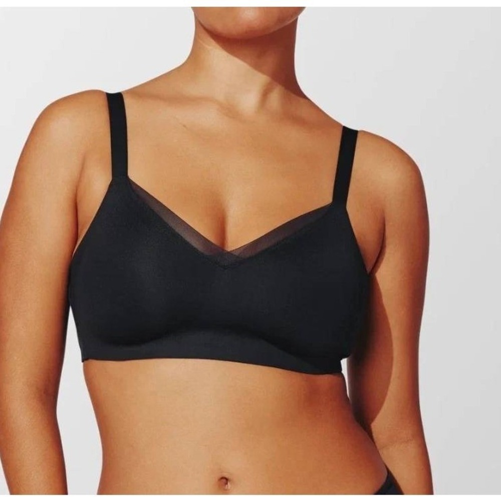 ThirdLove Minimizer Bra Women 42C Black Convertible Straps Foam-Free 5408 NEW